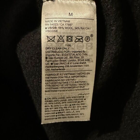 Banana Republic Black boatneck wool top black - Picture 4 of 5